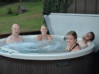 We all enjoyed the hot tub at our vacation home