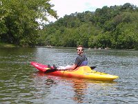 Nils cayaking the Shenandoah River