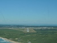 Landing approach to Nantucket airport.