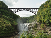 Upper waterfall in Letchworth State Park.