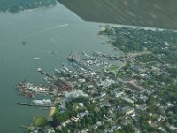 Greenport, seen from a small airplan.