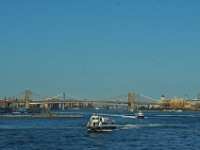 The bridges between Brooklyn and Manhattan